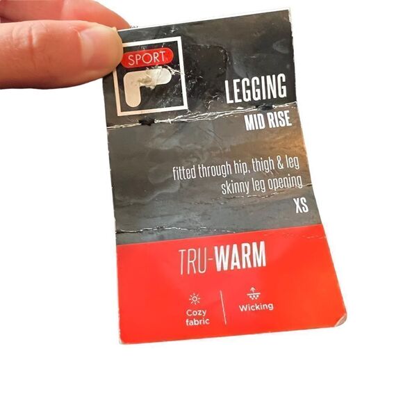 NWT! Fila Tru-Warm fleece lined leggings. Size xs - Picture 4 of 8